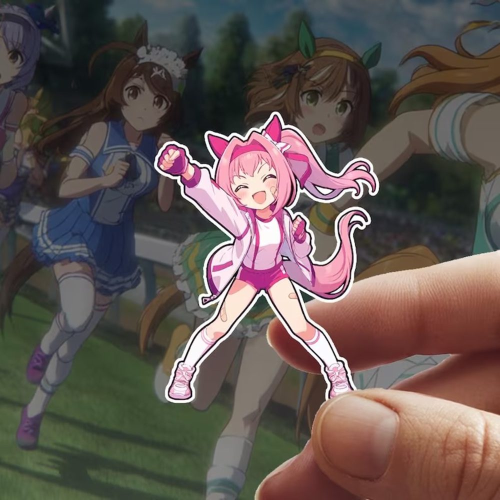 Haru Urara Uma Musume Waterproof Sticker 4x6cm